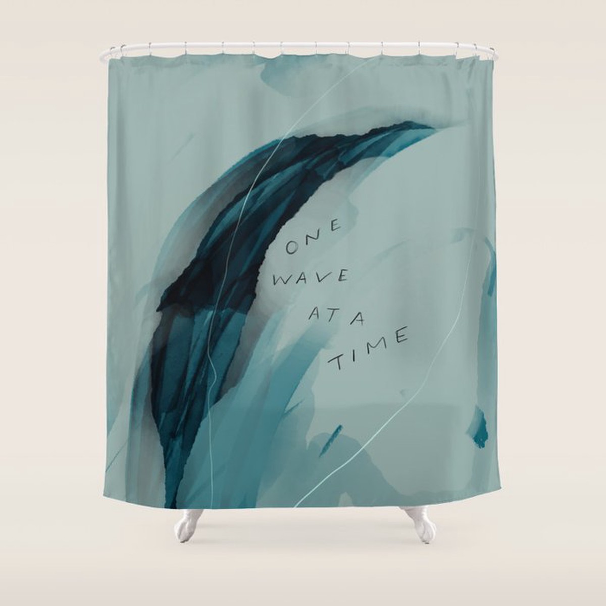 Hot Sale "One Wave At A Time" Shower Curtain