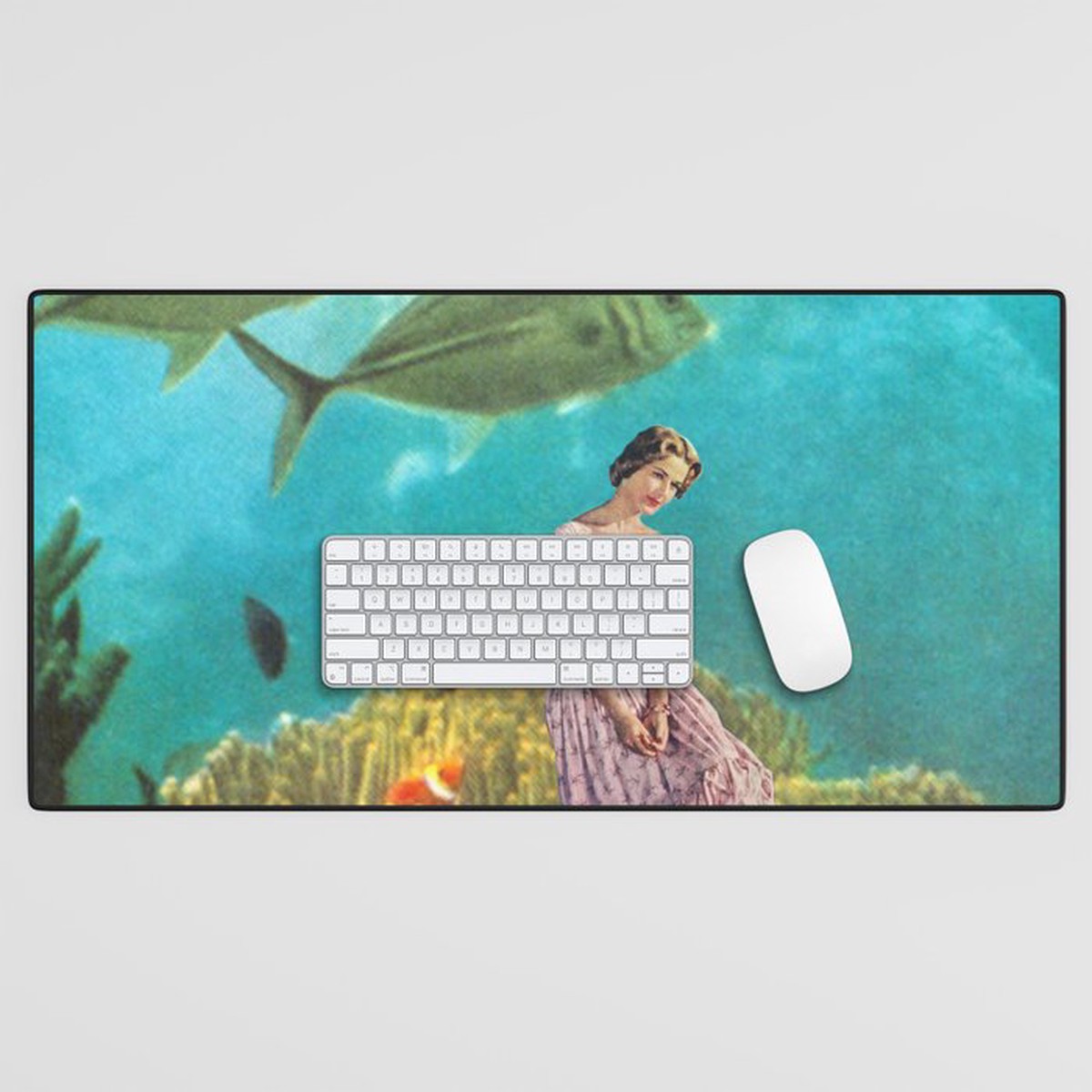 'It's Lonely Down Here' // Under the Sea Desk Mat