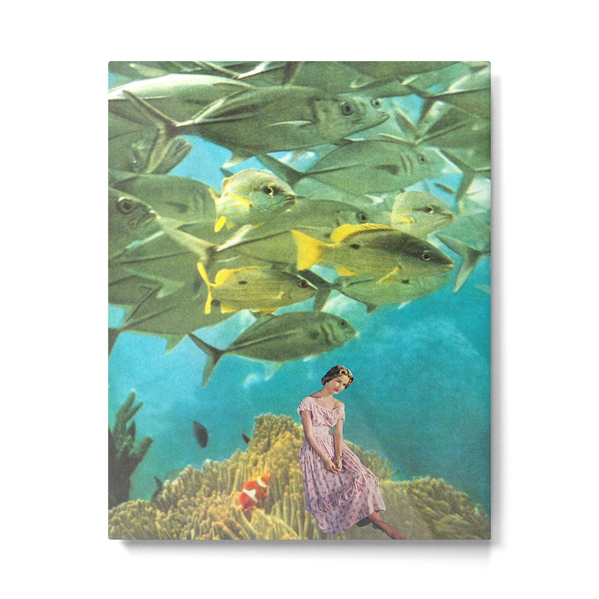 'It's Lonely Down Here' // Under the Sea Metal Print