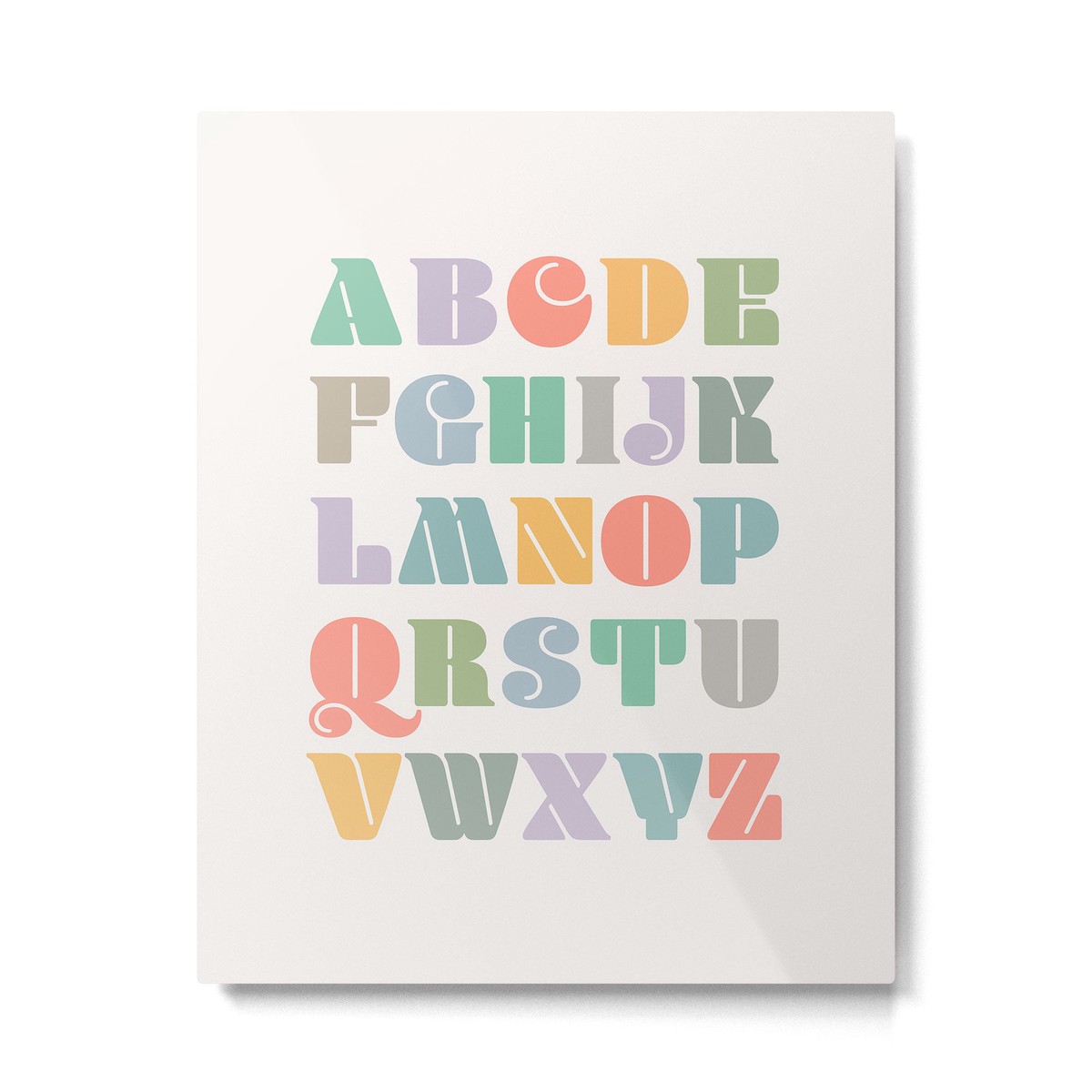 ABCs - Alphabet Metal Print