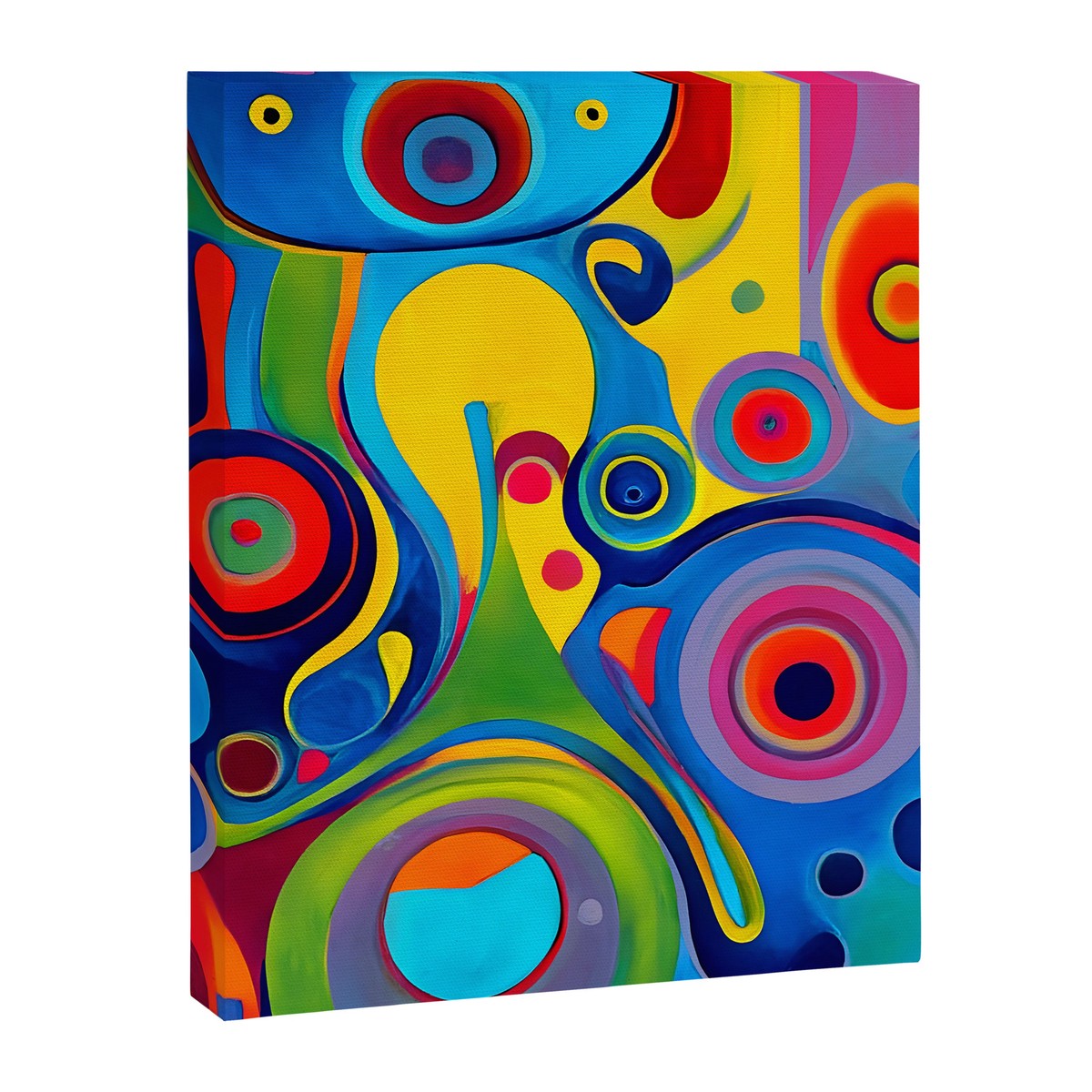 1960s Funky Psychedelic Abstract Canvas Print