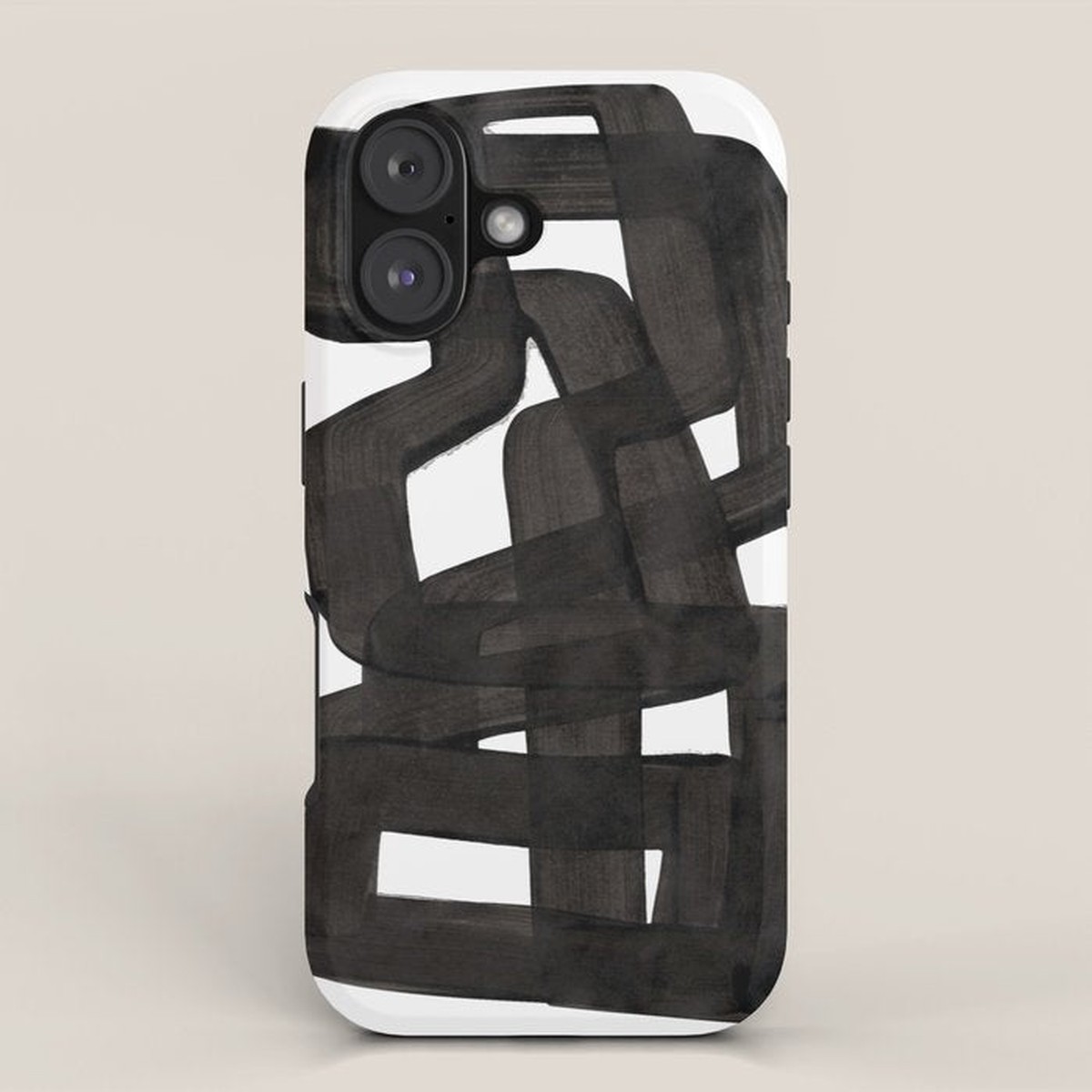 'Boulder' Mid Century Modern Fun Abstract Shapes iPhone Case