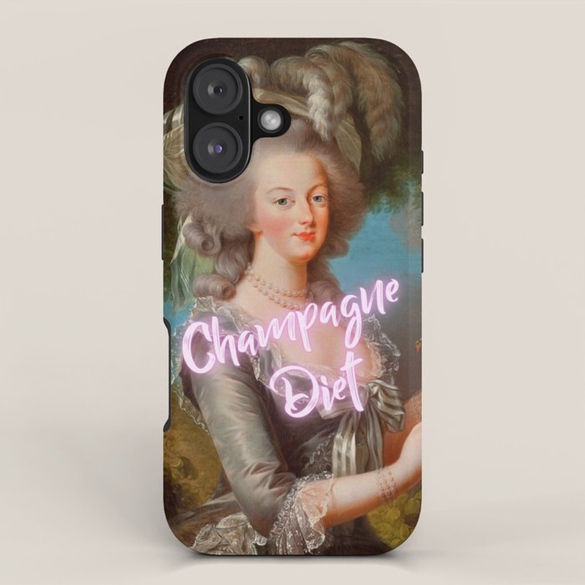 'Champagne Diet' Marie Antoinette iPhone Case