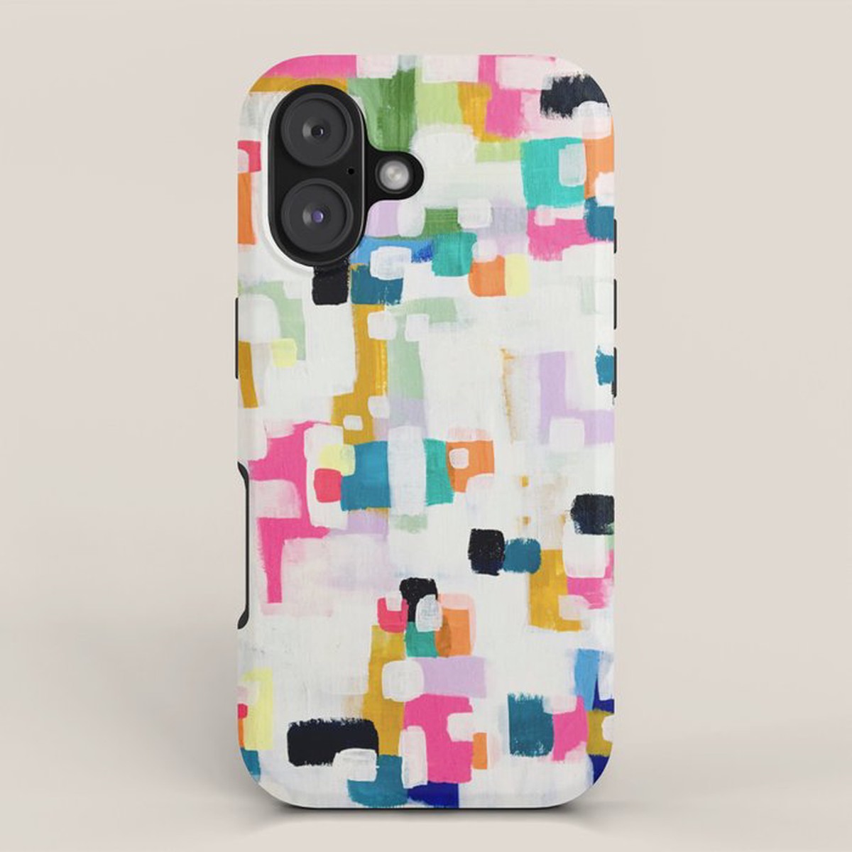 A Thousand Springs Blooming #3 Fun Colorful Abstract Painting by Ejaaz Haniff iPhone Case