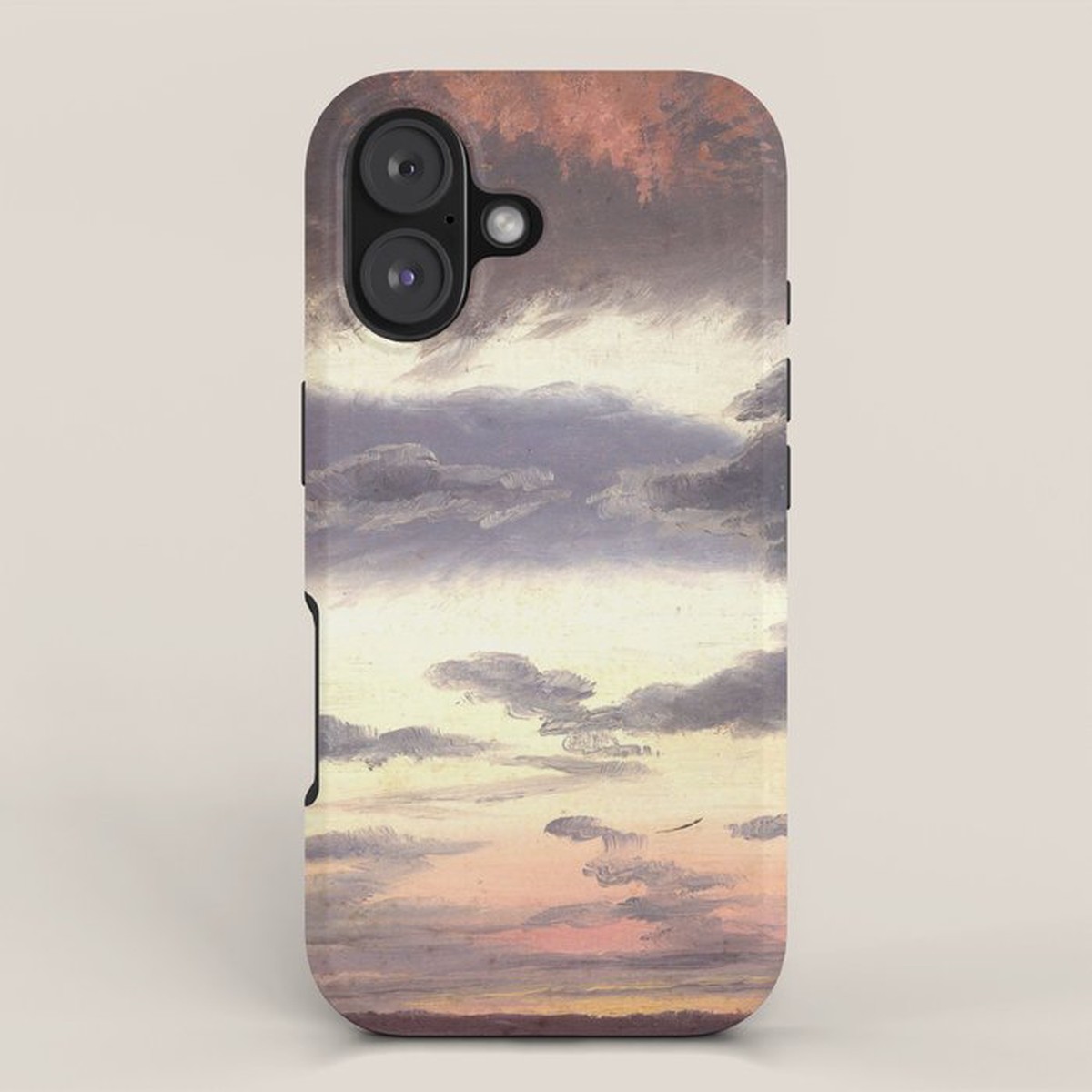 New Arrival "Cloud Study" by Knud Baade, 1838 iPhone Case