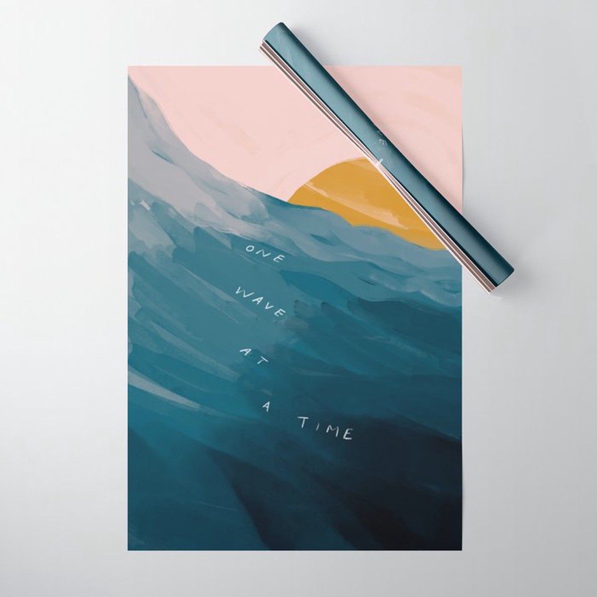New Arrival "One Wave At A Time" Wrapping Paper