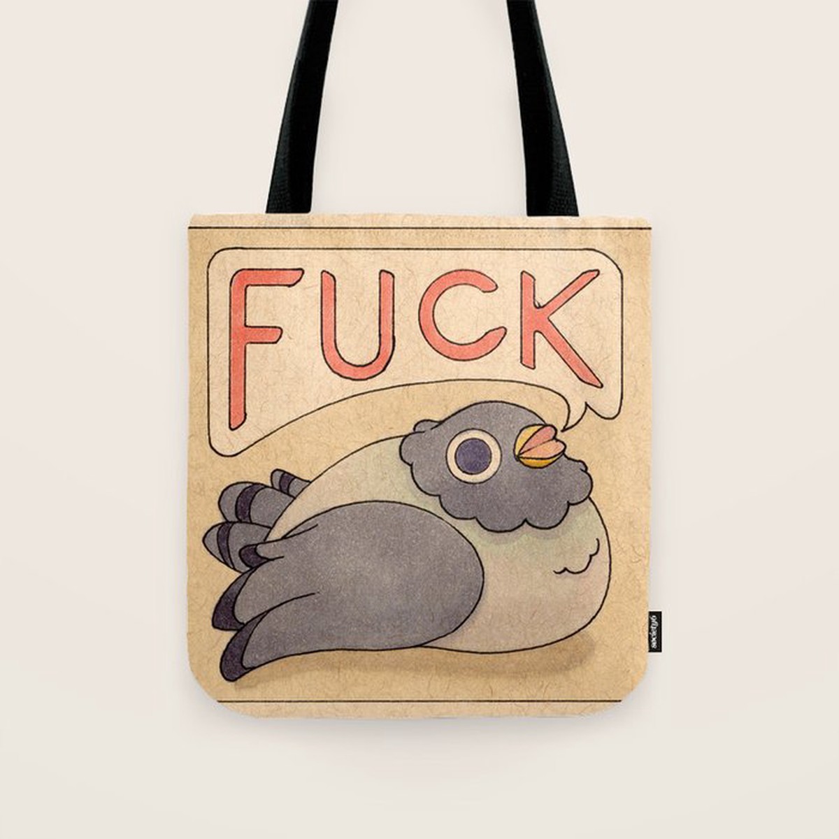 'Fuck' Pigeon 03 Tote Bag