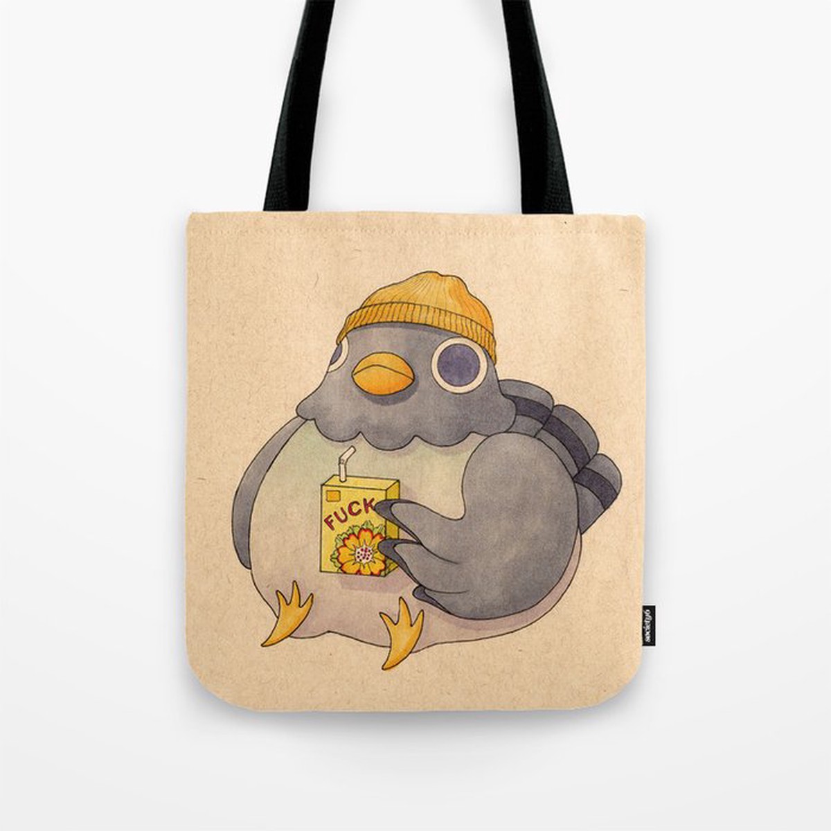 'Fuck' Pigeon 07 Tote Bag