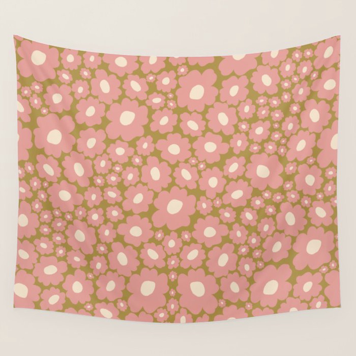 New Arrival 70s Retro Floral Wall Tapestry