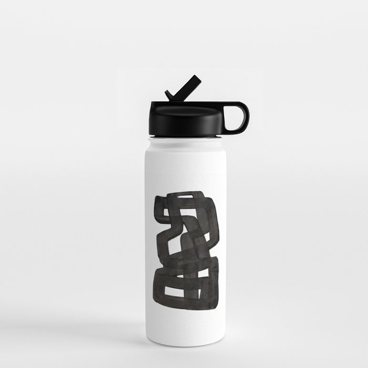 'Boulder' Mid Century Modern Fun Abstract Shapes Water Bottle