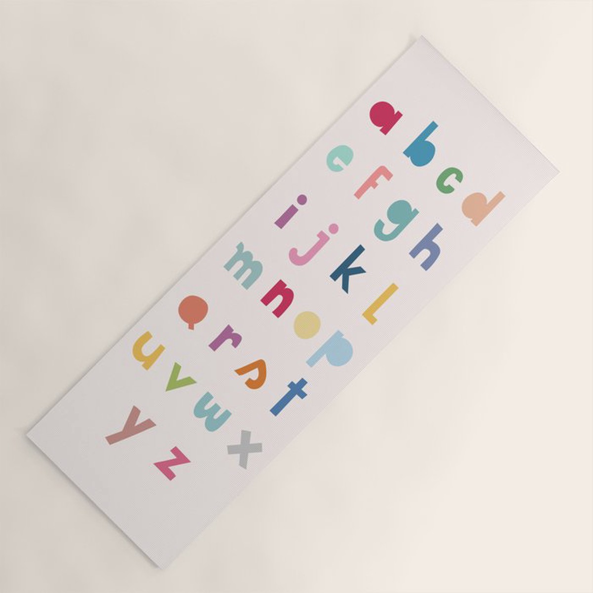 ABC alphabet art Yoga Mat