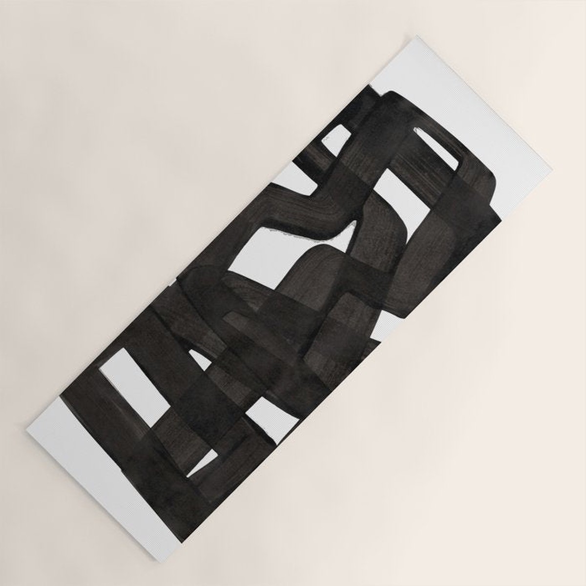 'Boulder' Mid Century Modern Fun Abstract Shapes Yoga Mat