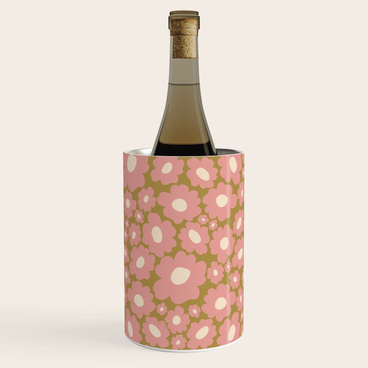 New Arrival 70s Retro Floral Wine Chiller